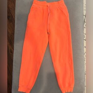 Lululemon orange Scuba sweatpants 7/8